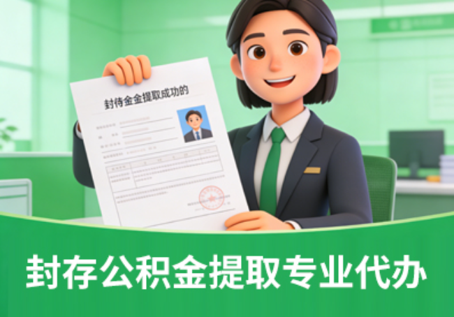 沧州封存公积金提取代办